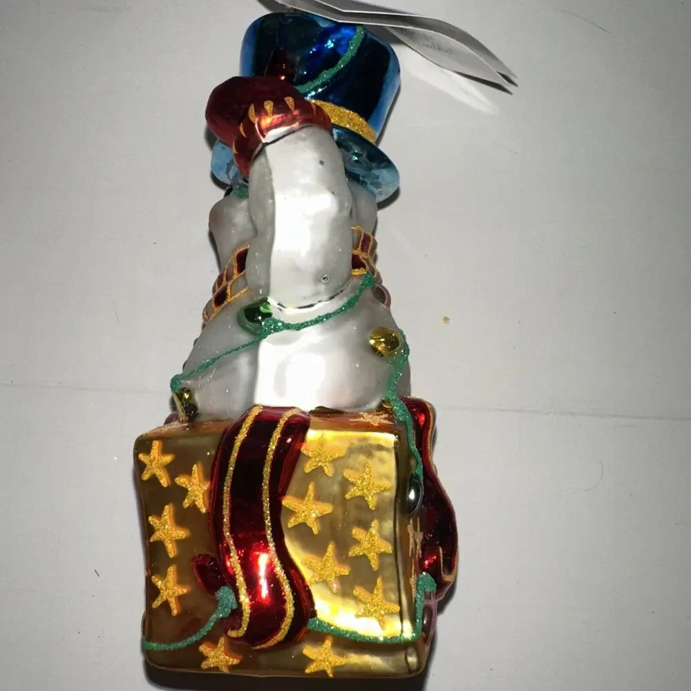 Christopher Radko Mouth Blown Glass Christmas Ornament New Fangle Tangle 1010457